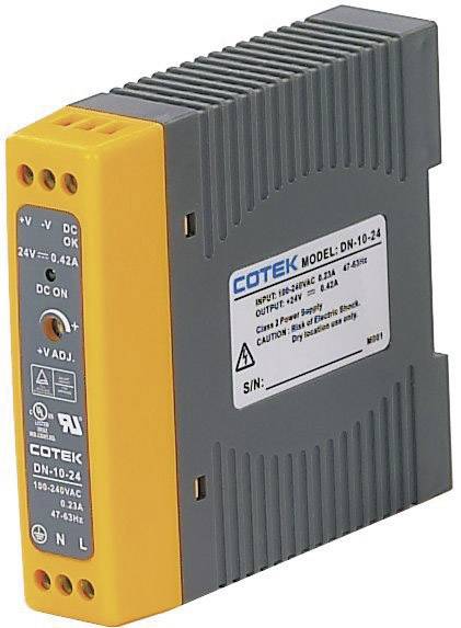 Cotek DN 10-15 Hutschienen-Netzteil (DIN-Rail) 15 V/DC 0.67 A 10 W Anzahl Ausgänge:1 x Inhalt 1 St.