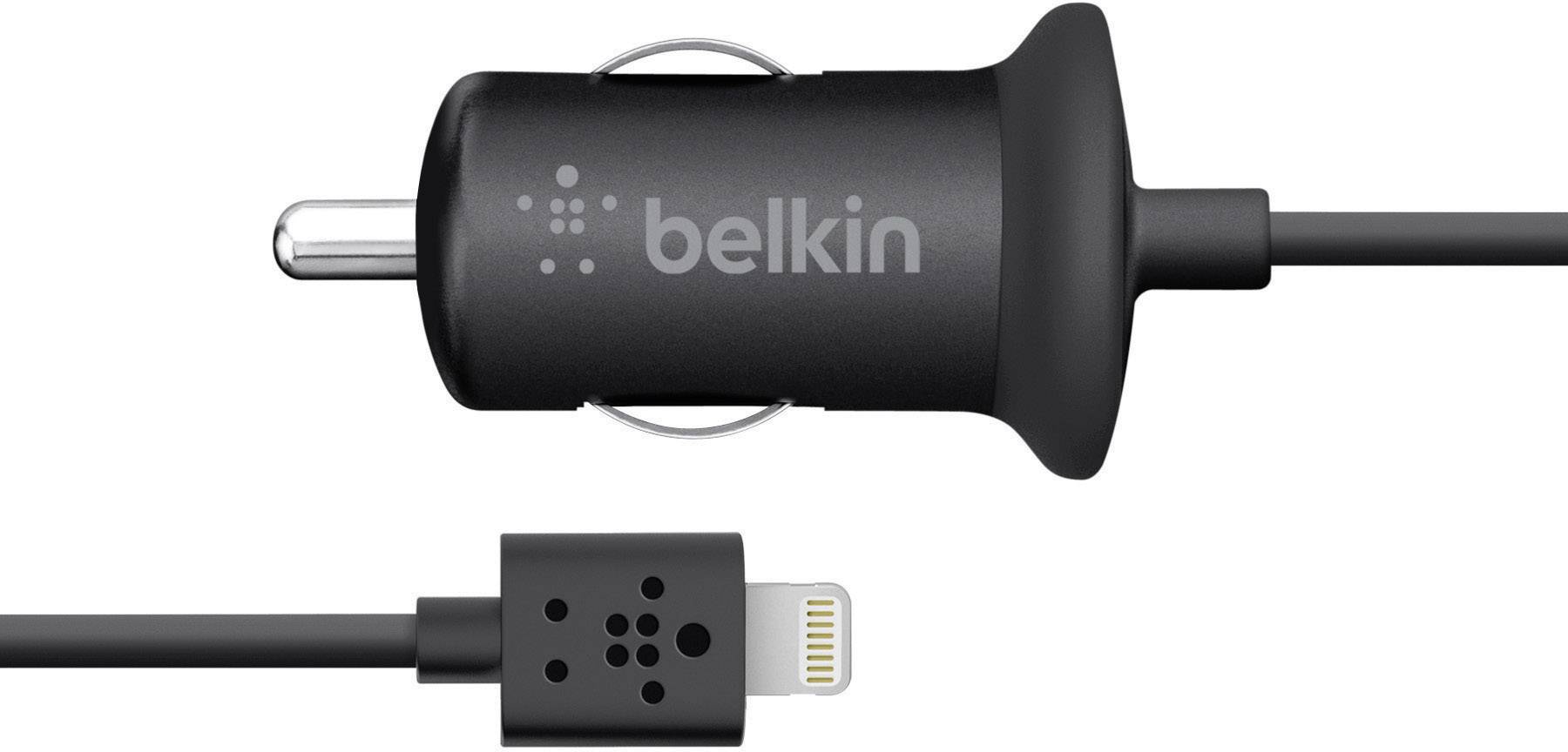 Belkin F8J075btBLK iPad/iPhone/iPod Ladegerät KFZ Ausgangsstrom (max.) 2100 mA Apple Lightning-Stecker Anzahl Ausgänge: 1 x