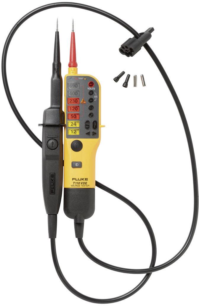 Fluke T110/VDE Zweipoliger Spannungsprüfer CAT III 690 V, CAT IV 600 V LED, Akustik, Vibration