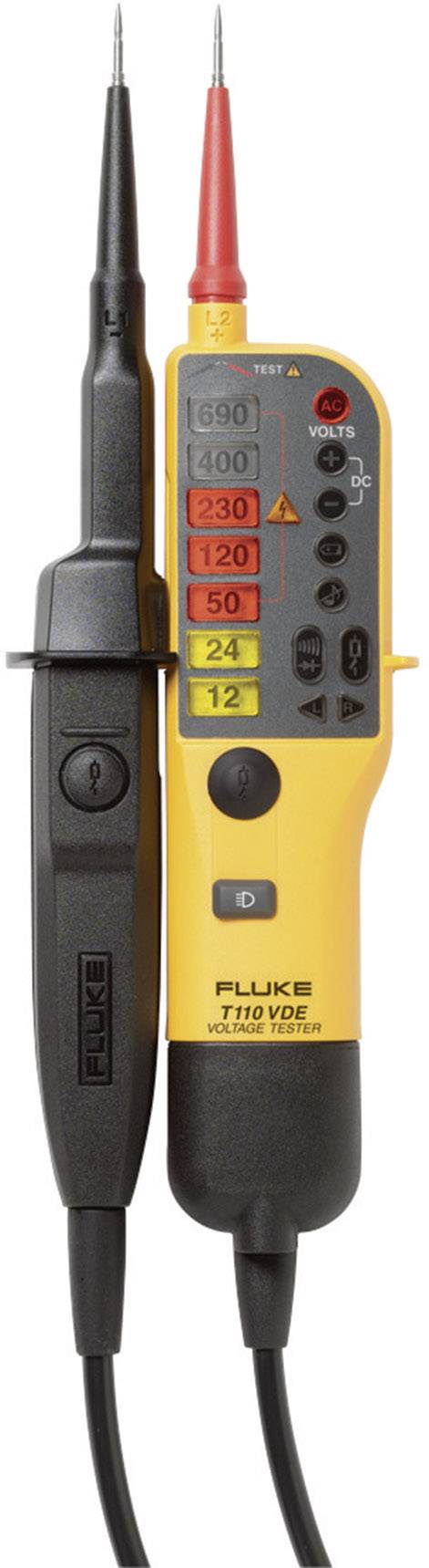 Fluke T110/VDE Zweipoliger Spannungsprüfer CAT III 690 V, CAT IV 600 V LED, Akustik, Vibration