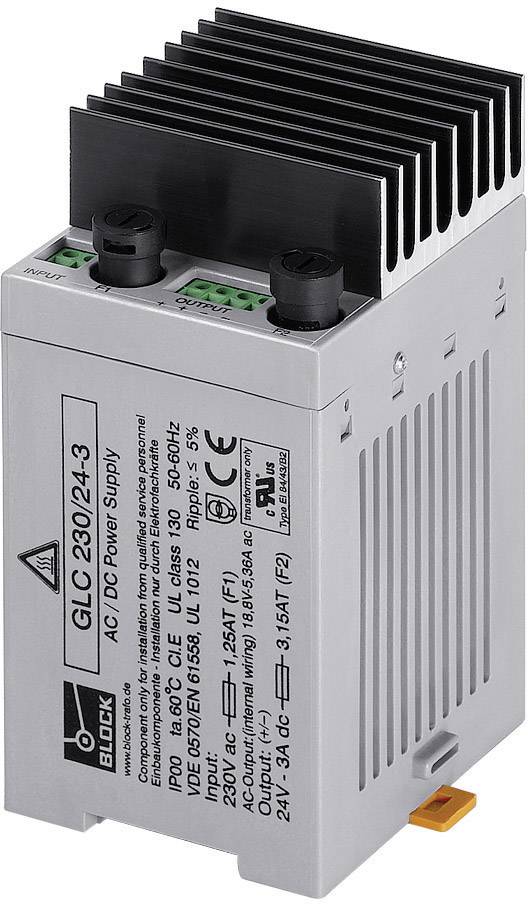 Block GLC 400/24-1 Ungeregelte Gleichstromversorgung 24 V/DC 1A 24W 1 x