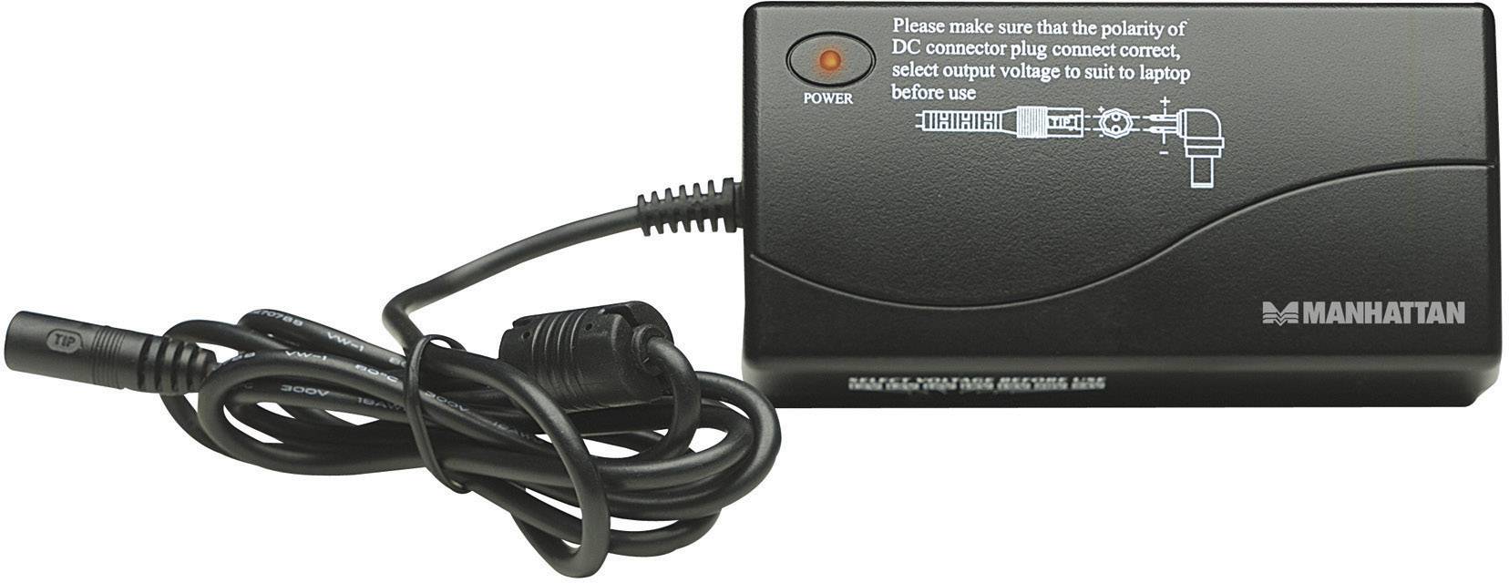 Manhattan 100854 Notebook-Netzteil 70 W 12 V/DC, 15 V/DC, 16 V/DC, 18 V/DC, 19 V/DC, 20 V/DC, 24 V/