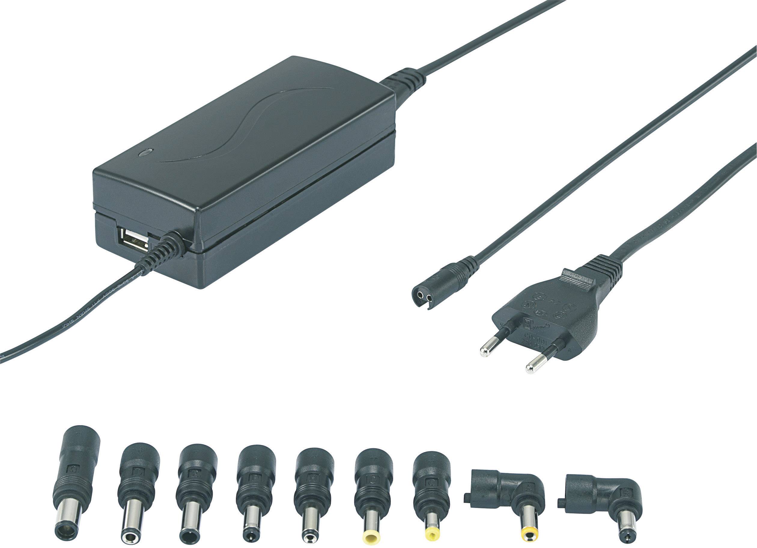 VOLTCRAFT NPS-65 USB Notebook-Netzteil 63W 9.5 V/DC, 12 V/DC, 15 V/DC, 18 V/DC, 19 V/DC, 20 V/DC 4.5A
