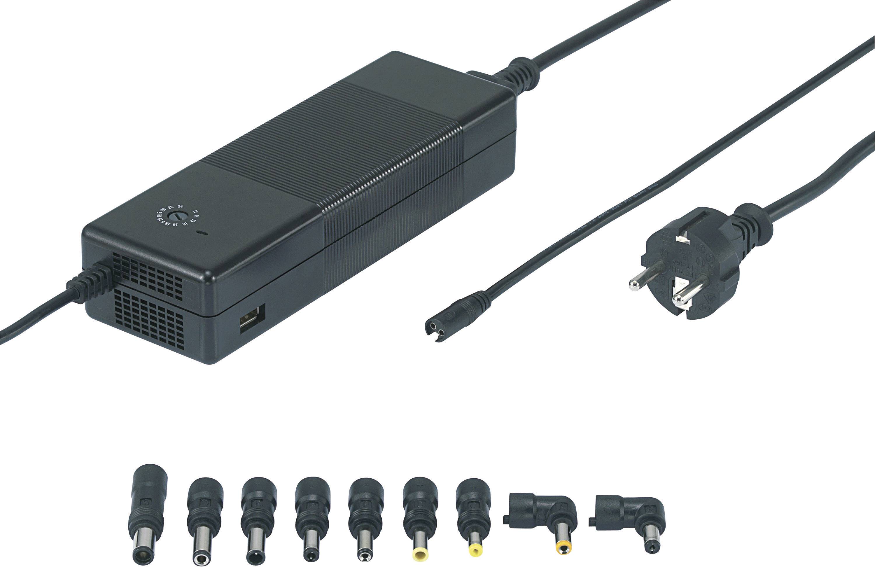 VOLTCRAFT NPS-150 USB Notebook-Netzteil 146W 12 V/DC, 14 V/DC, 16 V/DC, 18 V/DC, 18.5 V/DC, 19 V/DC, 19.5 V/DC, 20 V/DC, 22 V/DC