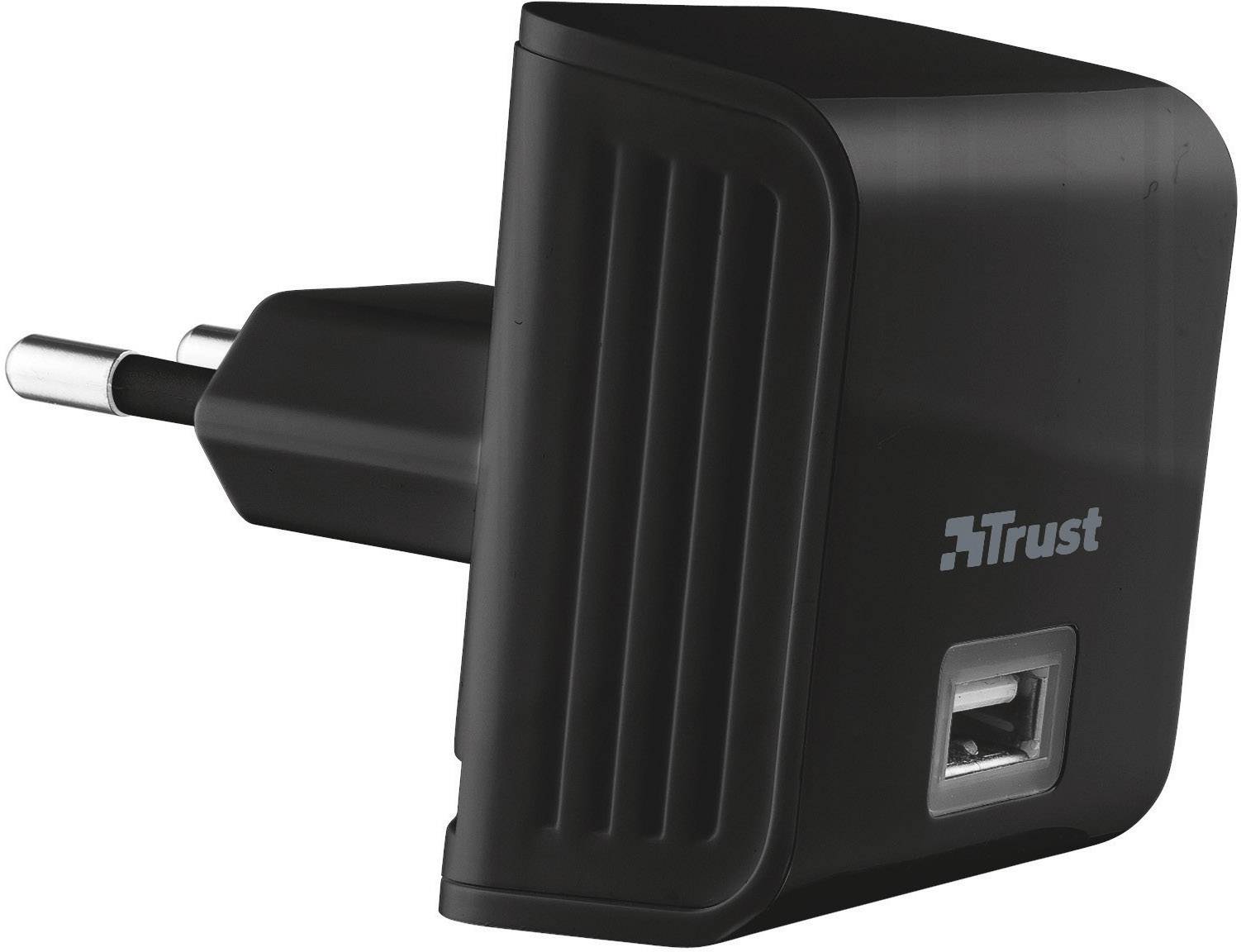 Trust Wall Charger with USB port - 12W USB Ladegerät USB Schwarz Steckdose