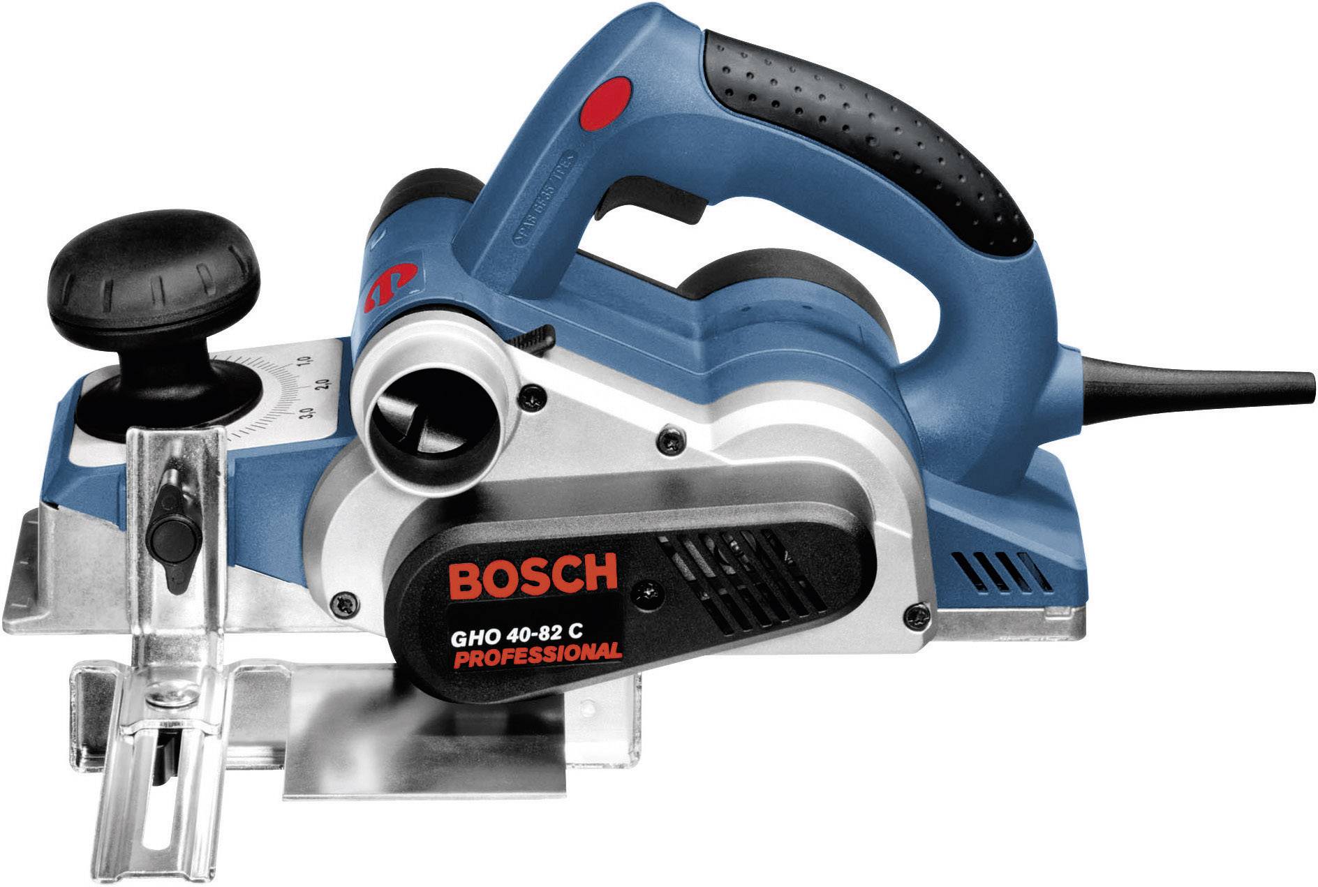 Bosch Professional GHO 40-82 C Elektrohobel inkl. Koffer Hobel-Breite: 82 mm 850 W Falztiefe (max.)