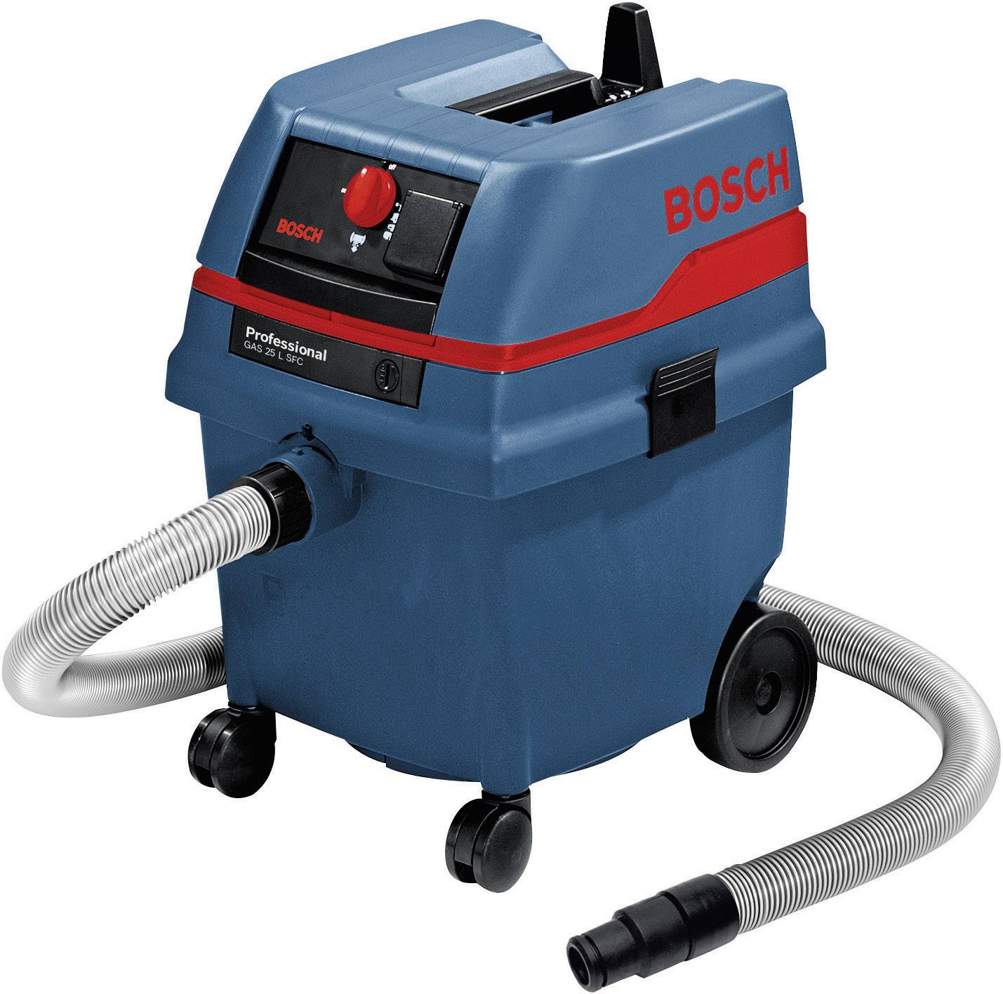 Bosch Professional GAS 25 L SFC 0601979103 Nass-/Trockensauger 1200 W 25 l halbautomatische Filterreinigung, Staubklasse L zertifiziert