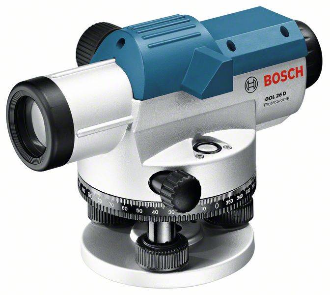 Bosch Professional GOL 26 D Optisches Nivelliergerät Reichweite (max.): 100m Optische Vergrößerung (max.): 26 x