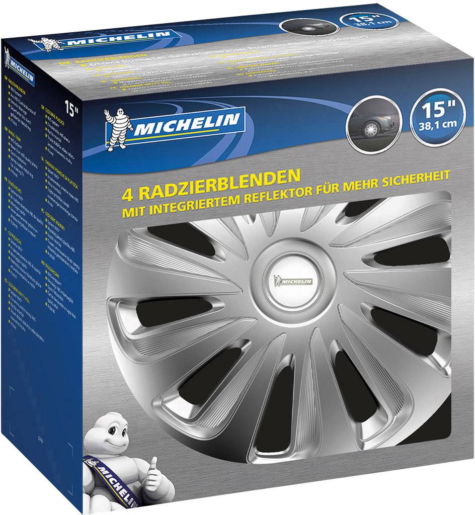 Michelin Céline Radkappen R16 Silber, Chrom 4 St.