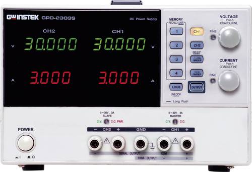 GW Instek GPD-2303S Labornetzgerät, einstellbar 0 - 30 V/DC 0 - 3A 180W USB fernsteuerbar Anzahl Au