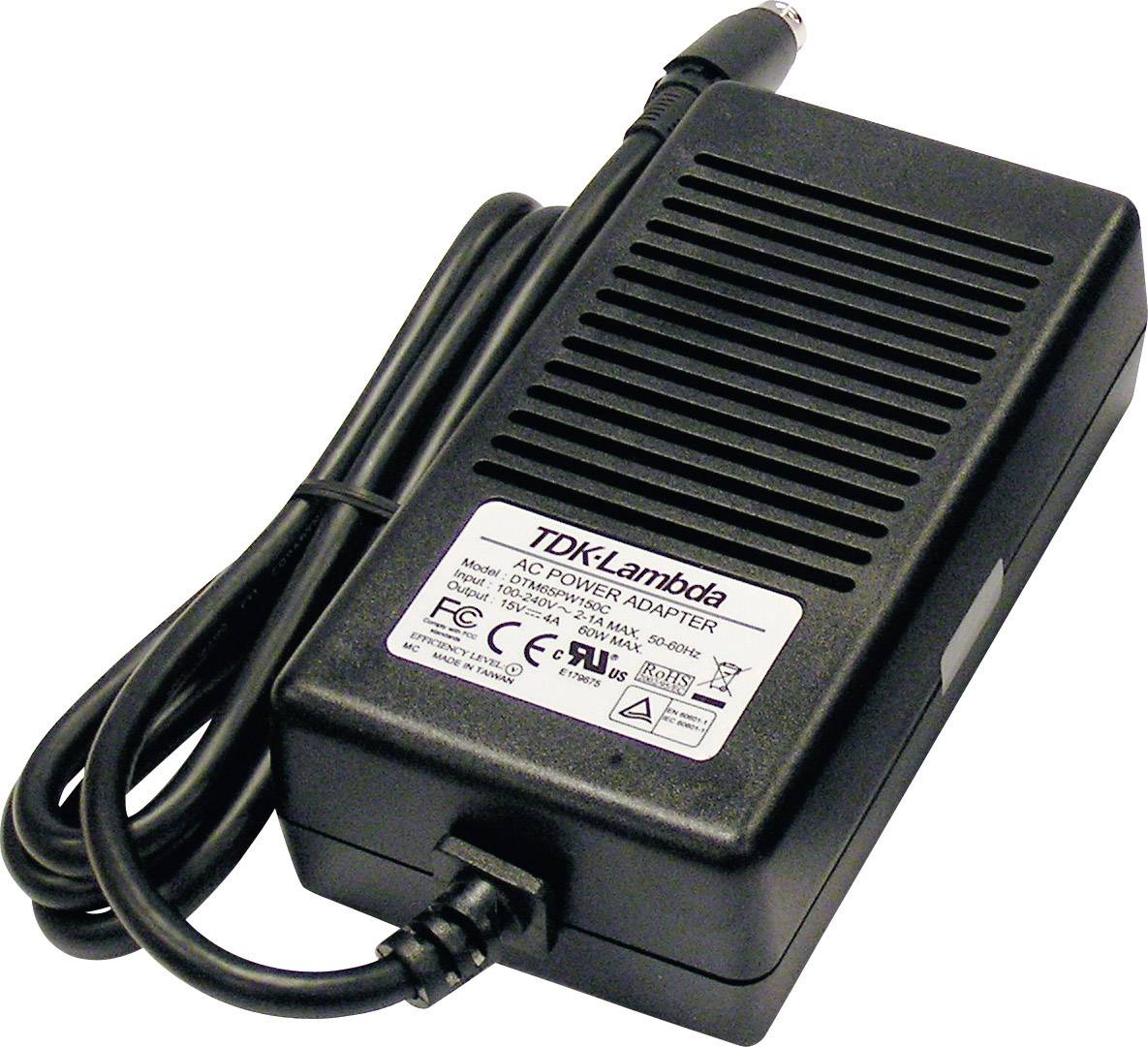 TDK-Lambda Tischnetzteil, Festspannung DTM-65PW-180-C 18 V/DC 3.6 A 65 W
