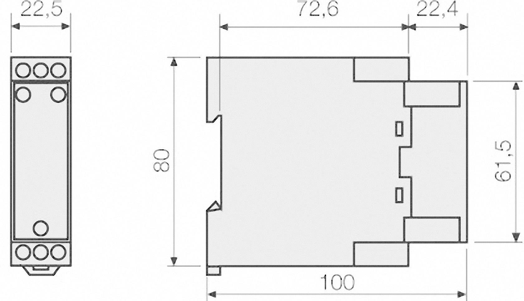 Fanox Überwachungsrelais 24 V/DC, 24 V/AC 1 Wechsler 1 St. T2-24 VAC/DC Temperatur