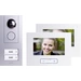 m-e modern-electronics  Video-Türsprechanlage Kabelgebunden Komplett-Set 2 Familienhaus Silber, Weiß m-e modern-electronics  Video-Türsprechanlage Kabelgebunden Komplett-Set 2 Familienhaus Silber, Weiß