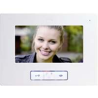 M-e modern-electronics Vistus Video-Türsprechanlage Kabelgebunden Inneneinheit Weiß M-e modern-electronics Vistus Video-Türsprechanlage Kabelgebunden Inneneinheit Weiß