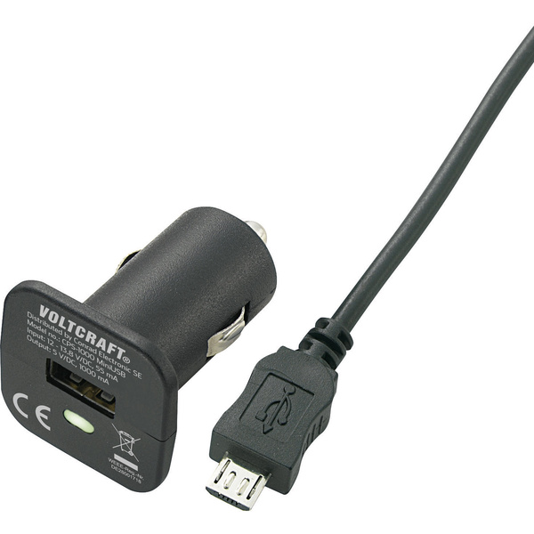 VOLTCRAFT CPS-2400 USB-Ladegerät KFZ Ausgangsstrom (max.) 2400 mA Anzahl Ausgänge: 1 x USB, Micro-U