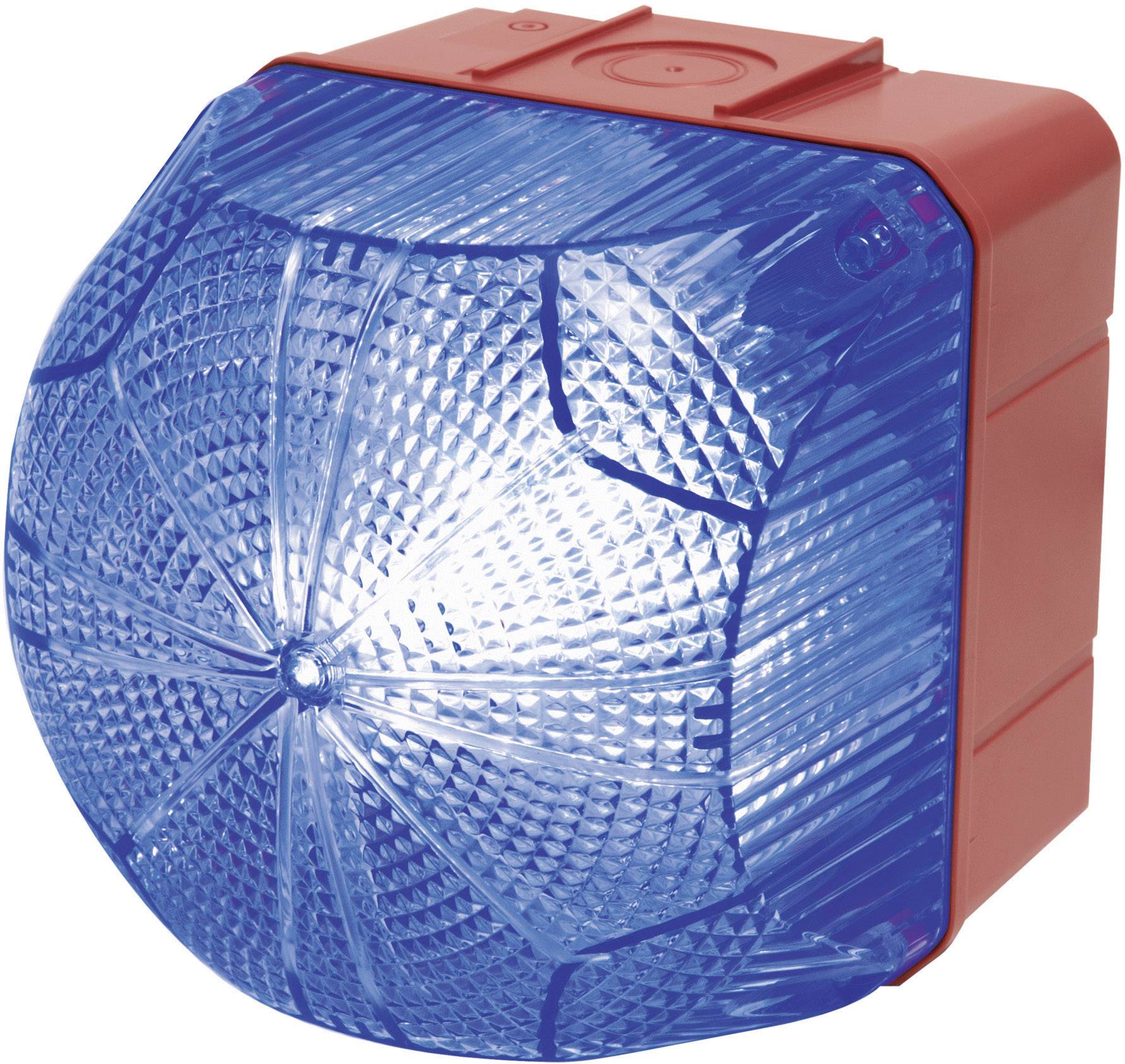 Auer Signalgeräte Signalleuchte LED QDM 874265408 Blau Blau Dauerlicht, Blinklicht 24 V/DC, 24 V/AC