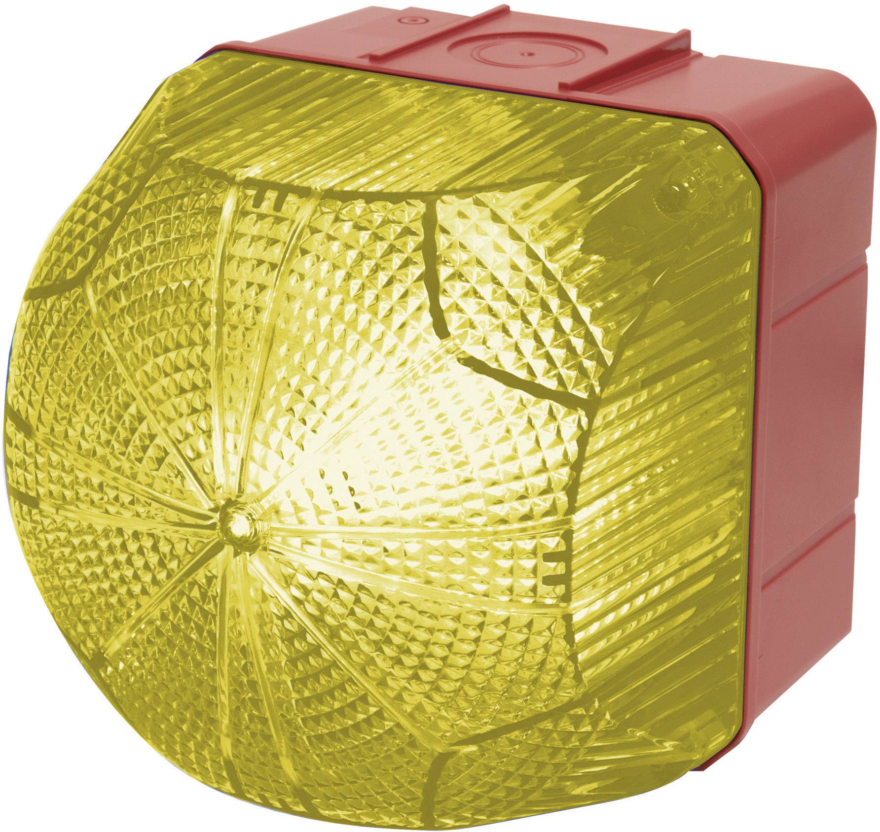 Auer Signalgeräte Signalleuchte LED QDM 874267408 Gelb Gelb Dauerlicht, Blinklicht 24 V/DC, 24 V/AC