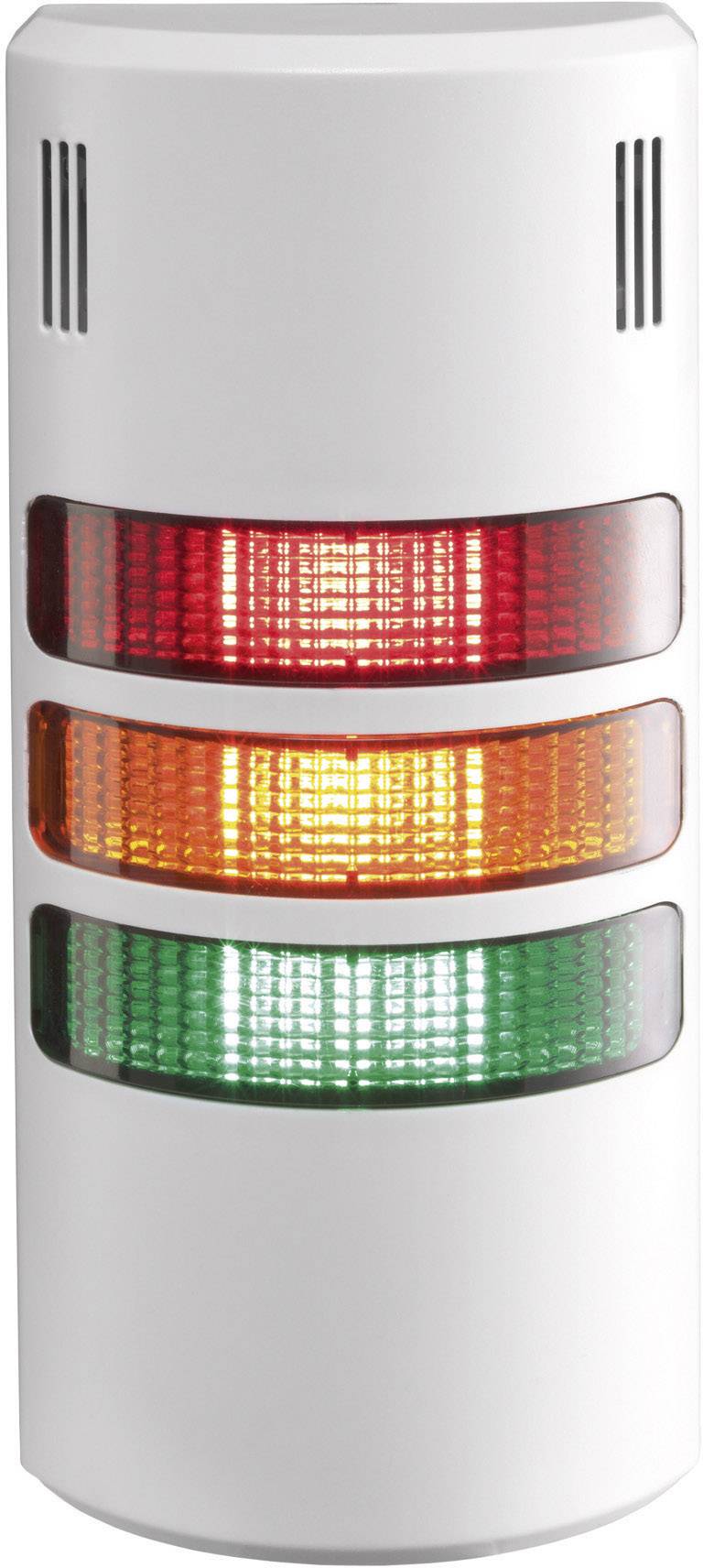 Auer Signalgeräte LED-Signalsäulensystem halfDOME90 HD90 LED-Dauerlicht Rot, Orange, Grün 3-stufig