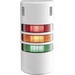 Auer Signalgeräte LED-Signalsäulensystem halfDOME90 HD90 LED-Dauerlicht Rot, Orange, Grün 3-stufig Auer Signalgeräte LED-Signalsäulensystem halfDOME90 HD90 LED-Dauerlicht Rot, Orange, Grün 3-stufig