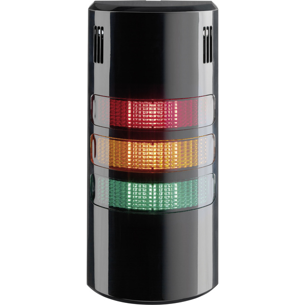 Auer Signalgeräte LED-Signalsäulensystem halfDOME90 HD90 LED-Dauerlicht Rot, Orange, Grün 3-stufig/Piezo-Summer Schutzart IP65