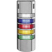 Auer Signalgeräte LED-Signalsäulensystem halfDOME90 HD90 LED-Dauerlicht Blau, Klar, Rot, Orange, Grün 5-stufig/Piezo-Summer