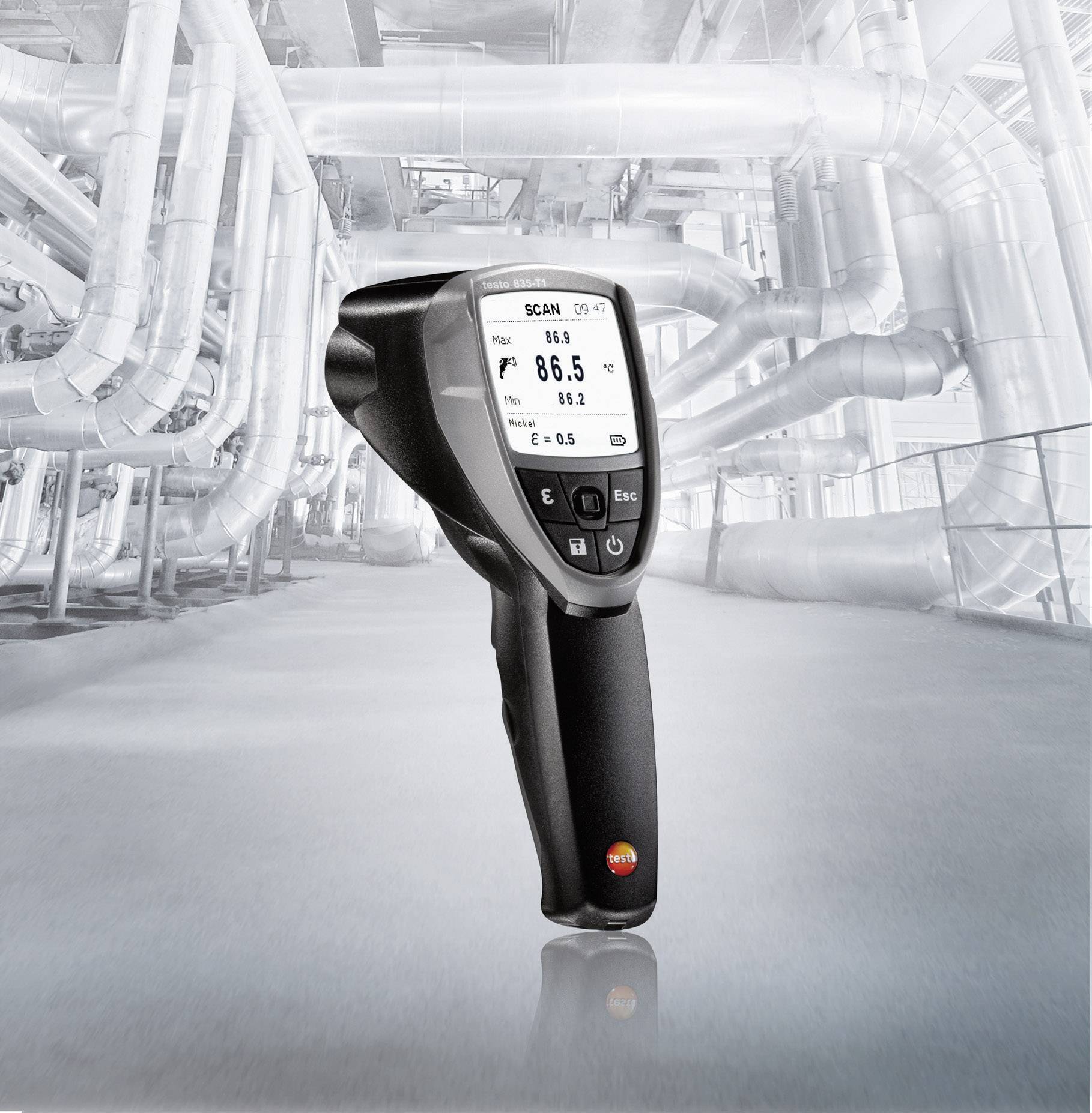 Testo 835-T1 Infrarot-Thermometer Optik 50:1 -30 - +650°C Kontaktmessung