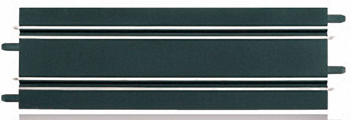 Ein rechteckiges, dunkelgrünes Objekt mit drei horizontalen, weißen Streifen, möglicherweise ein modernes Designstück.