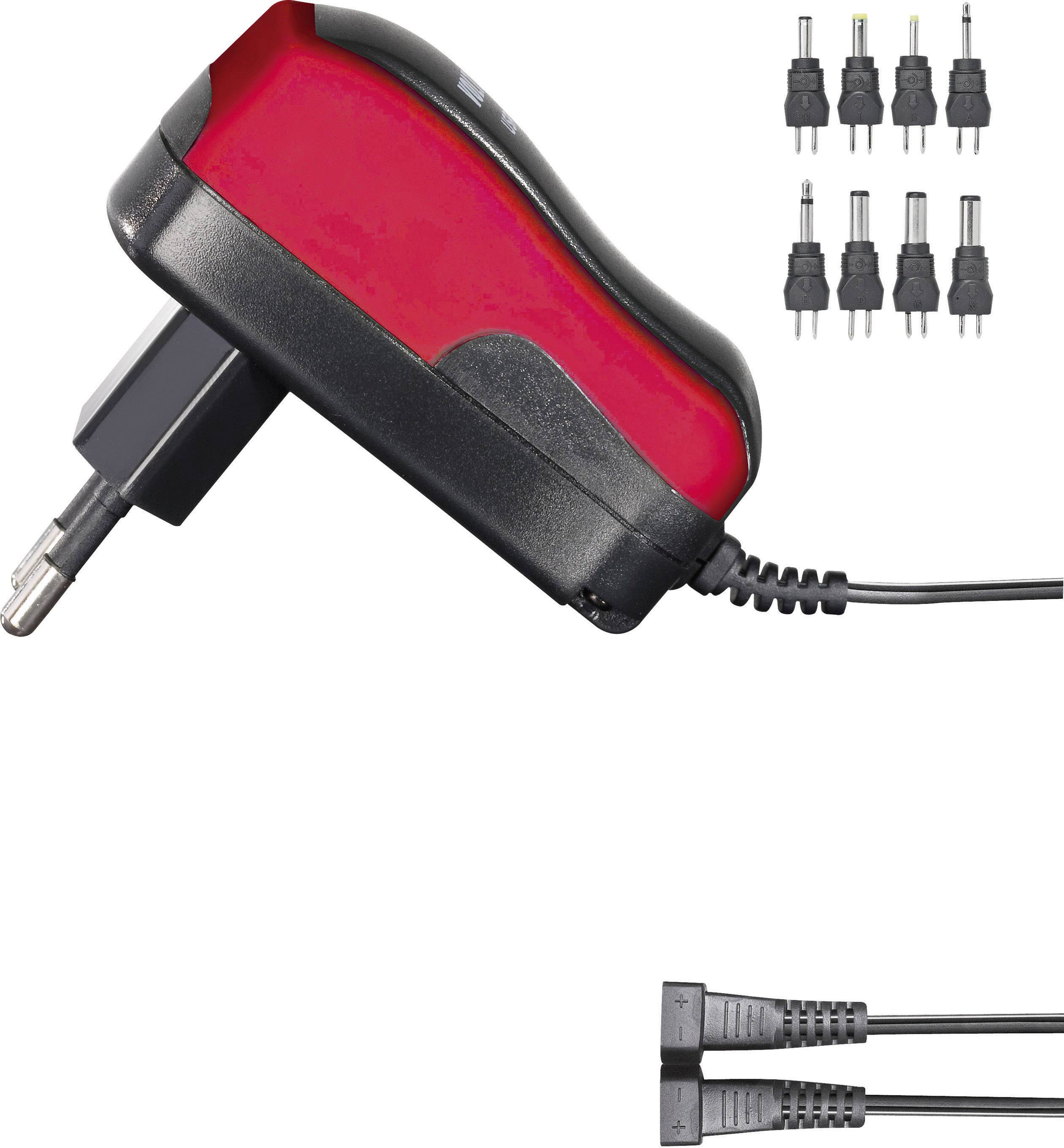 VOLTCRAFT USPS-600 Steckernetzteil, einstellbar 3 V/DC, 4.5 V/DC, 5 V/DC, 6 V/DC, 7.5 V/DC, 9 V/DC, 12 V/DC 600mA 7.2W