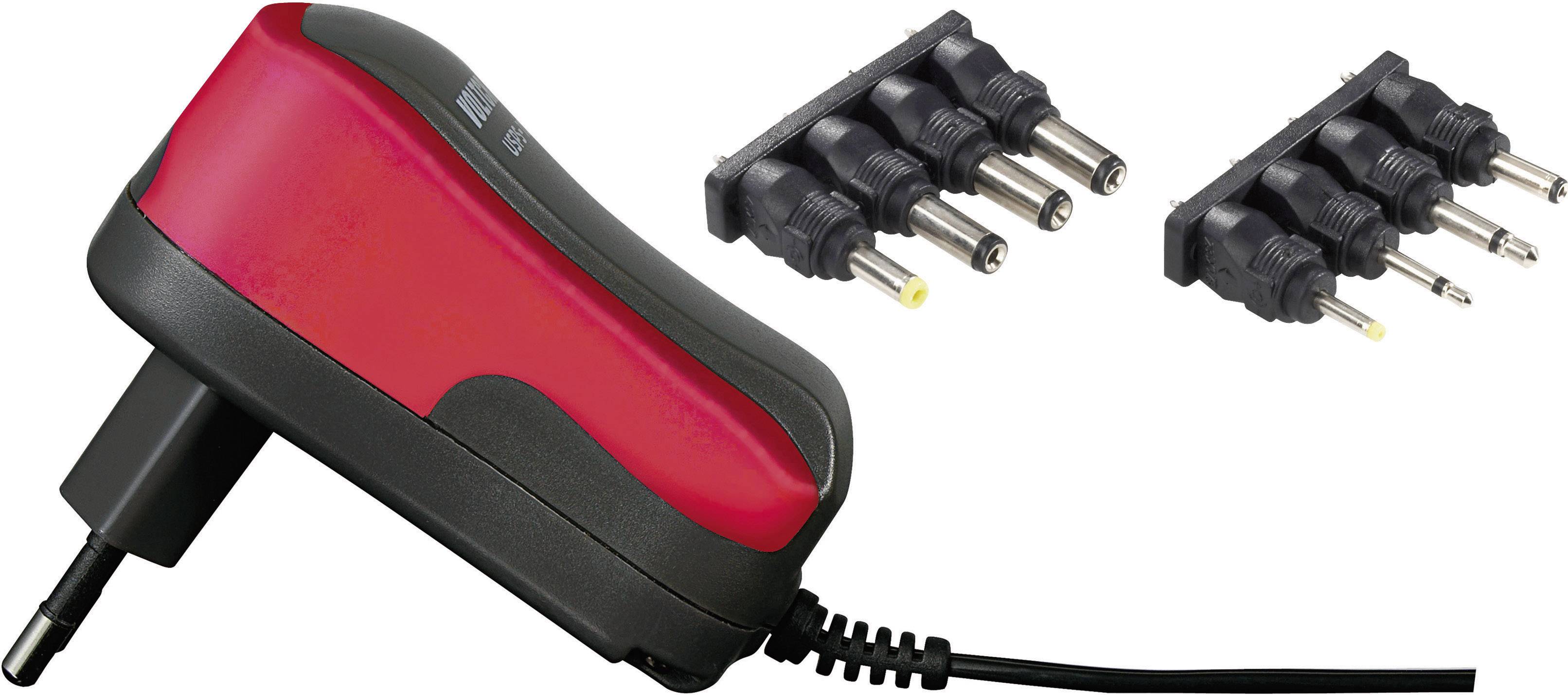 VOLTCRAFT USPS-600 Steckernetzteil, einstellbar 3 V/DC, 4.5 V/DC, 5 V/DC, 6 V/DC, 7.5 V/DC, 9 V/DC, 12 V/DC 600mA 7.2W