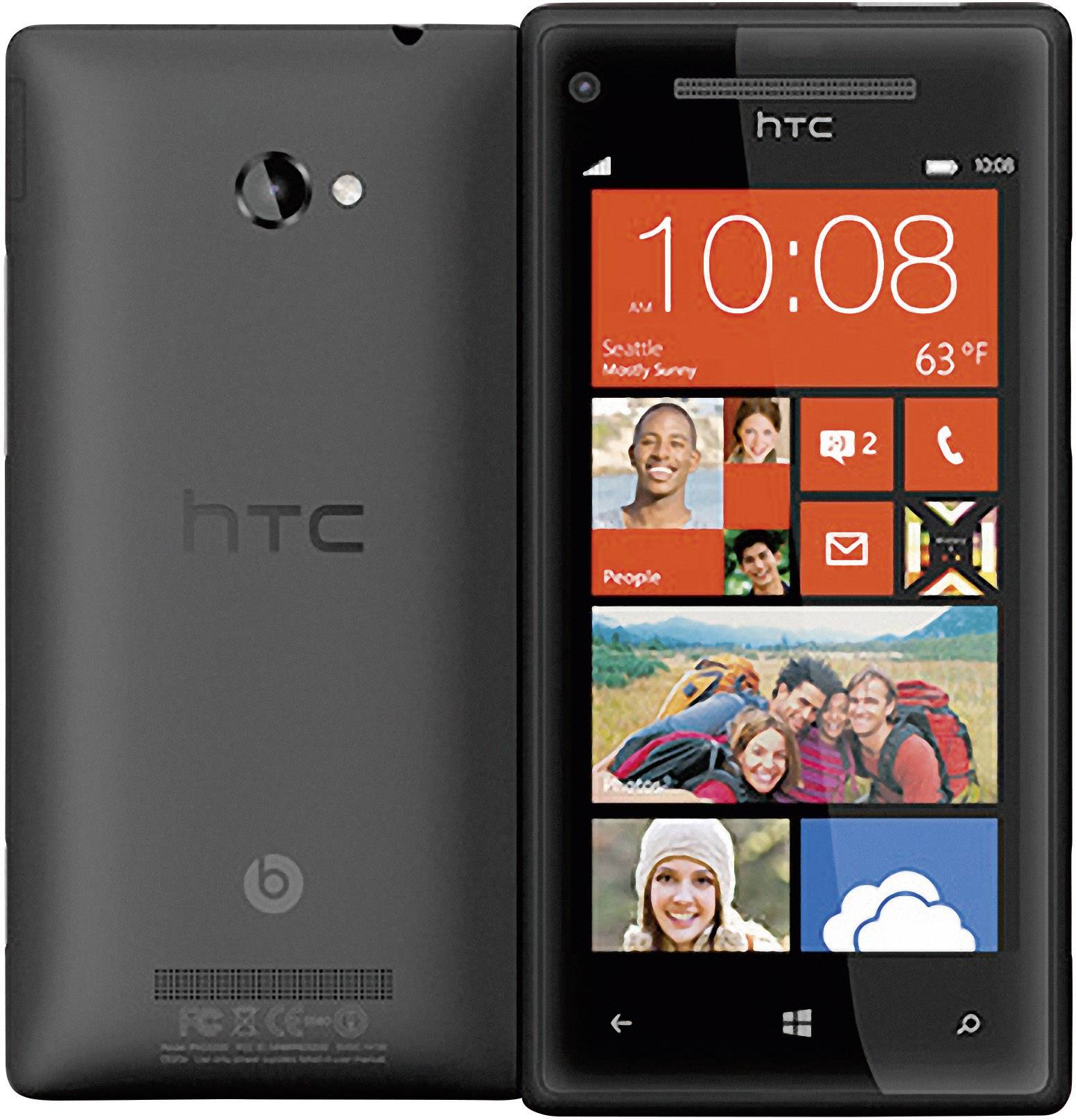 WINDOWS PHONE 8X BY HTC GRAPHITE BLACK