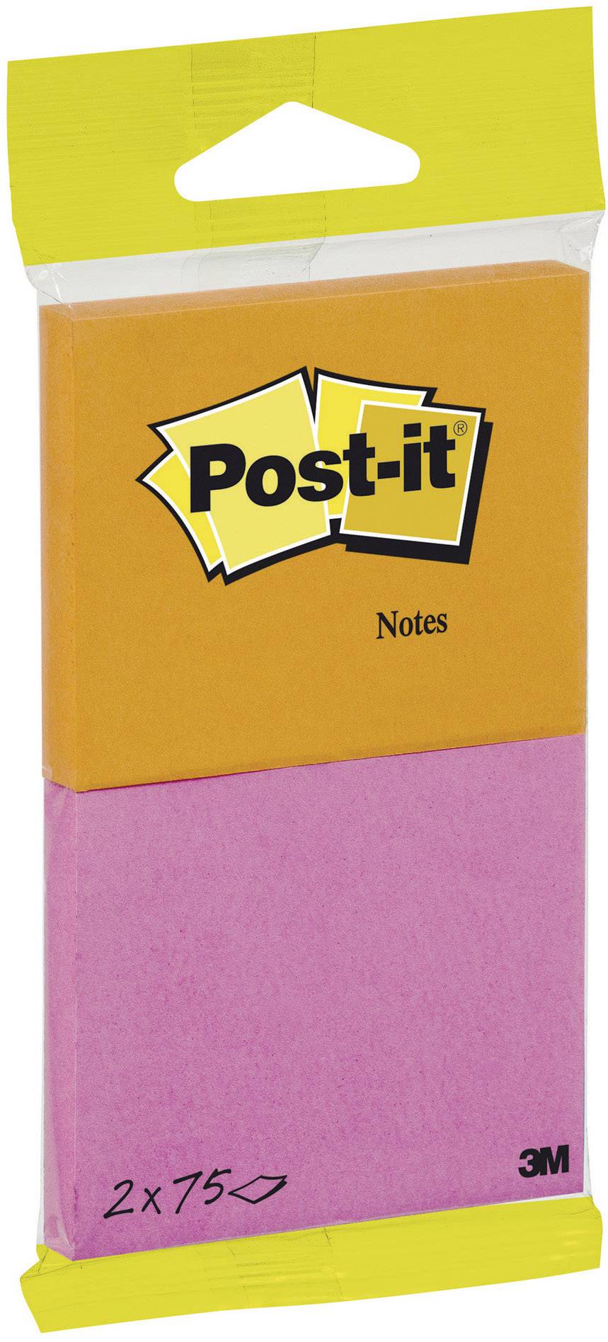 3M Haftnotiz FT510285131 63.5 mm x 76 mm Neonorange, Neonpink 150 Blatt