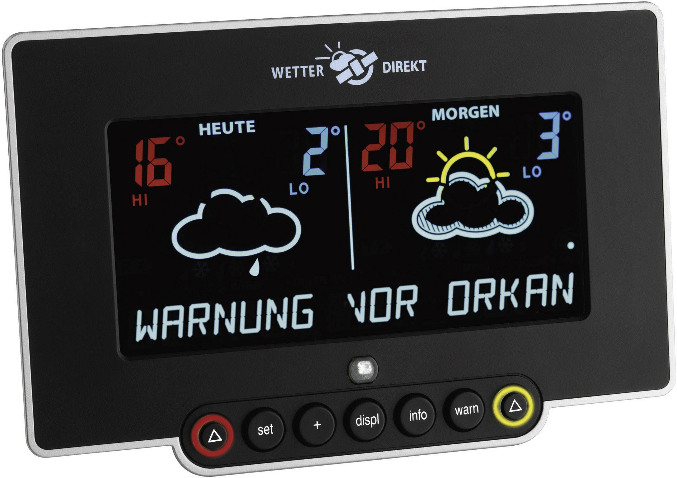 TFA Dostmann NEON 300 35.5054 Satelliten Wetterstation Vorhersage für 2 Tage