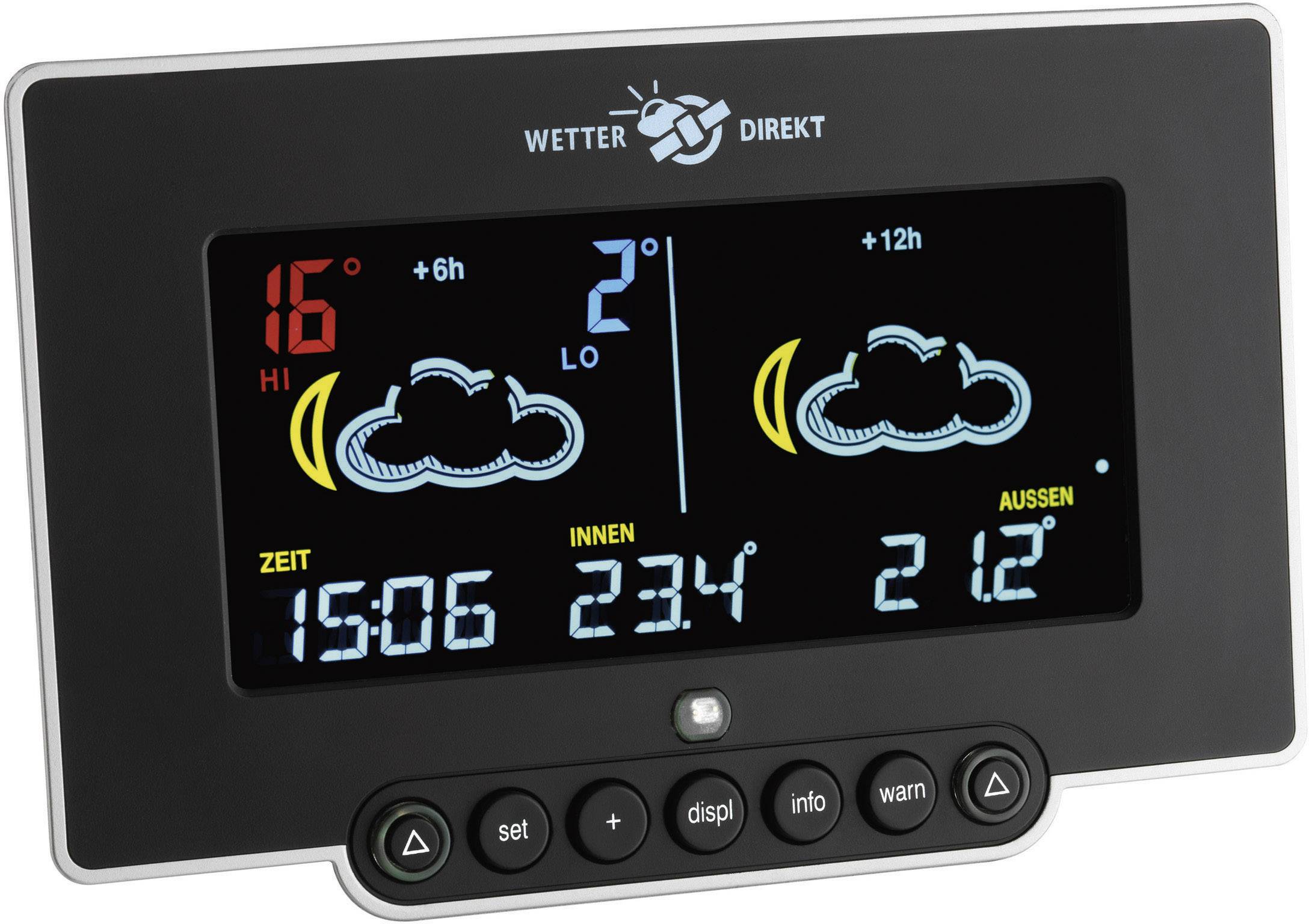 TFA Dostmann NEON 300 35.5054 Satelliten Wetterstation Vorhersage für 2 Tage