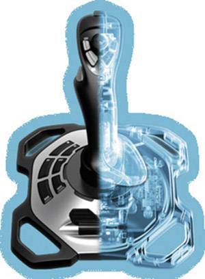 Logitech Gaming Extreme 3D Pro Joystick USB PC Schwarz, Silber