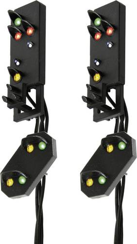 Viessmann Modelltechnik 4751 H0 Lichtsignal mit Vorsignal Ausfahrsignalköpfe Fertigmodell DB