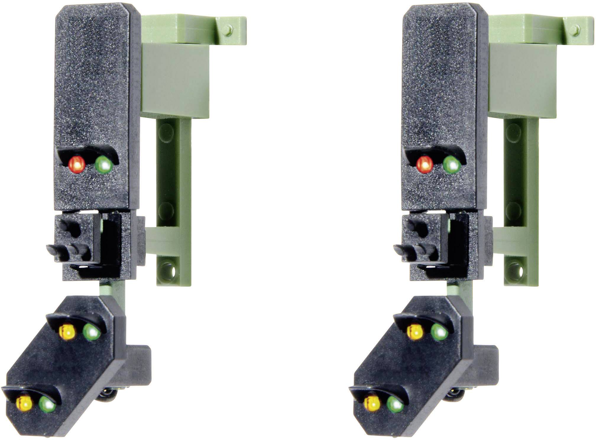 Viessmann Modelltechnik 4752 H0 Lichtsignal mit Vorsignal Blocksignalköpfe Fertigmodell DB