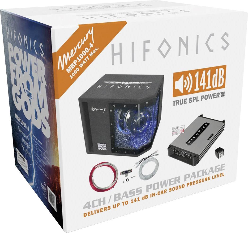 Hifonics MBP1000.4 Car-HiFi-Set