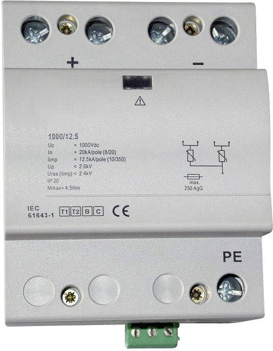 ESKA B-PV 1000/12,5 ETI Überspannungsschutz-Ableiter Überspannungsschutz für: Photovoltaik-Anlage 12.5 kA 1St.
