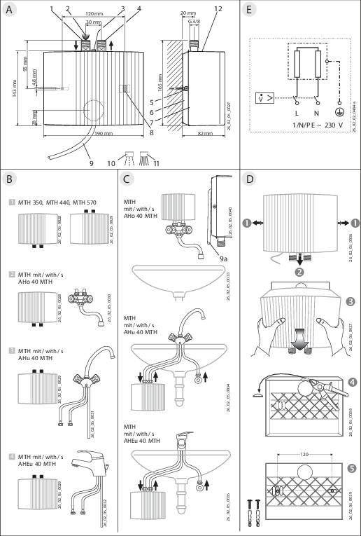 AEG Haustechnik 189556 Durchlauferhitzer A (A - G) hydraulisch 3.5 kW
