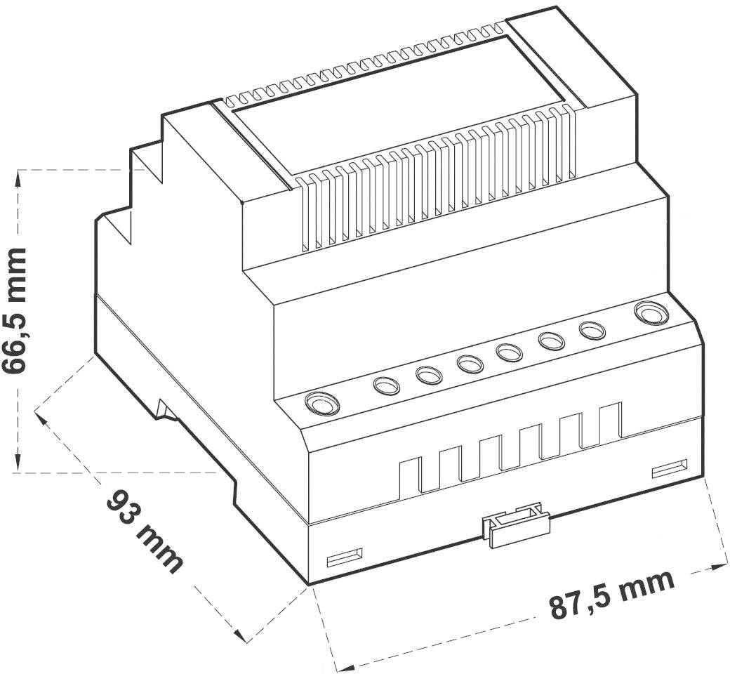 Comatec TBD203512F Hutschienen-Netzteil (DIN-Rail) 12 V/AC 2.92 A 35 VA Inhalt 1 St.