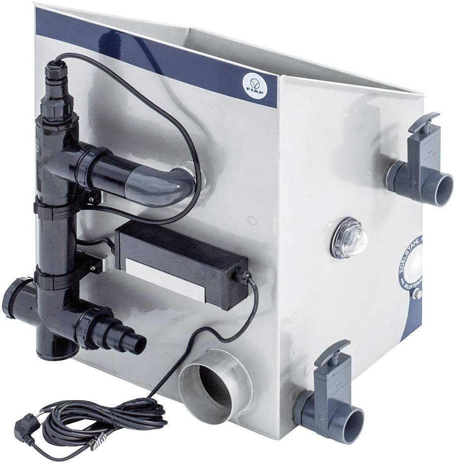 FIAP 2834 BioScreen ACTIVE 30.000 Pump - Durchlaufsiebfilter aus Edelstahl mit UVC