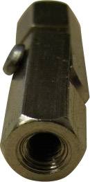 TOOLCRAFT 2510/155-7 2510/155-7 Gelenkbolzen (L) 25 mm M3 Messing