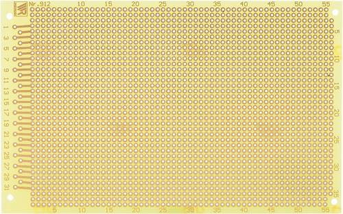 Rademacher WR-Typ 912 Experimentierplatine Epoxyd (L x B) 16 mm x 10 mm 35 µm Rastermaß 2.54 mm Inhalt 1 St.