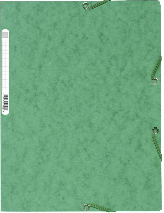 Eckspannmappe A4 mit Klappen Karton 400g/qm grün