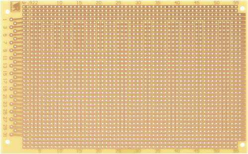 Rademacher WR-Typ 922 Experimentierplatine Hartpapier (L x B) 16 mm x 10 mm 35 µm Rastermaß 2.54 mm Inhalt 1 St.