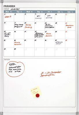 Franken Monatskalender mit Notizfeld/VO-18 90x60 cm