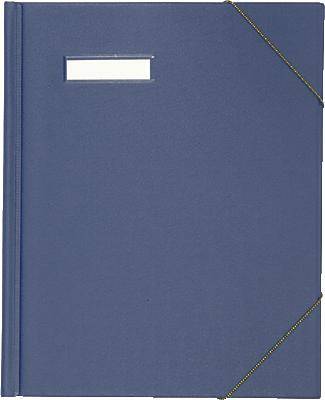 Elba Eckspannmappe/63430BL für DIN A4 blau PVC veredelt