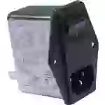 Yunpen YQ04A1 Netzfilter mit Kaltgerätebuchse, mit Schalter, mit 2 Sicherungen 250 V/AC 4 A 2.5 mH Yunpen YQ04A1 Netzfilter mit Kaltgerätebuchse, mit Schalter, mit 2 Sicherungen 250 V/AC 4 A 2.5 mH