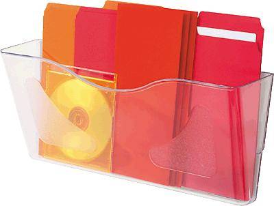 Deflecto Wandprospekthalter DocuPocket CP074YT A4 quer tr