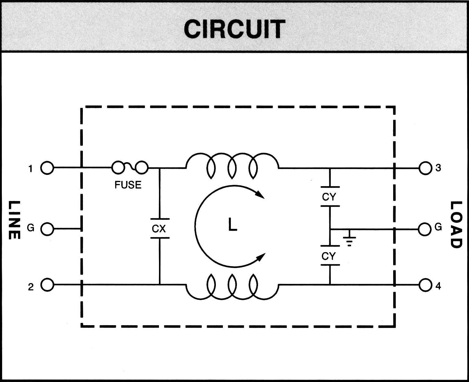 Yunpen 521486 YL06T1 Netzfilter mit Kaltgerätebuchse, mit Sicherung 250 V/AC 6 A 0.7 mH (L x B x H)